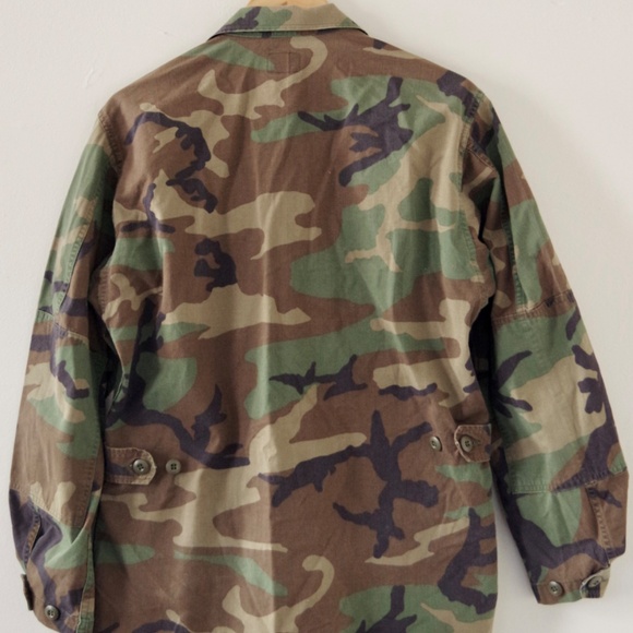 1990 Edgar Industries, Inc Combat Coat Woodland Camouflage Size Medium Regular - Picture 7 of 9